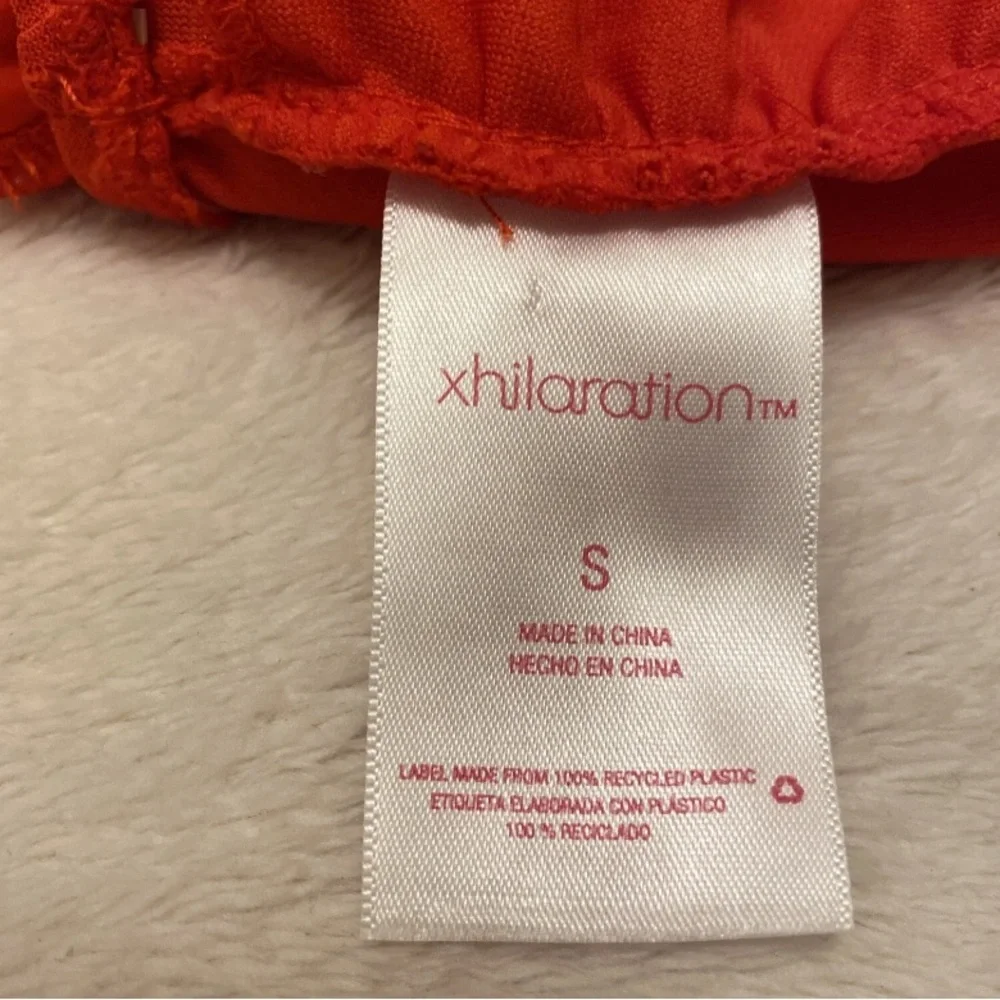 Xhilaration Red Smocked Bikini Top